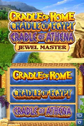 3 Game Pack! - Cradle of Rome + Cradle of Athena + Cradle of Egypt (Europe) (En,Fr,De,Es,It,Nl) (Rev 1) screen shot title